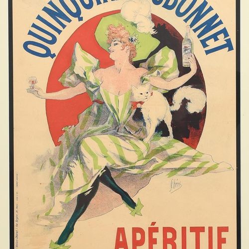 Null Jules Cheret (1836-1932)Quinquina Dubonnet Aperitif石版画海报 纸质版，由Chaix (Atelie&hellip;