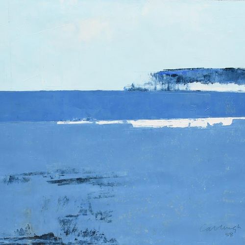 Null Jon Catleugh (1920-2009) untitled, (Seascape) 1958 acrylic on paper, mounte&hellip;