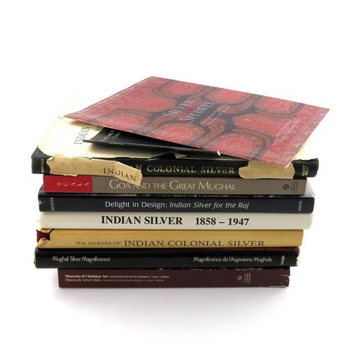 Null A collection of silver reference books relating to India, comprising: Wilki&hellip;