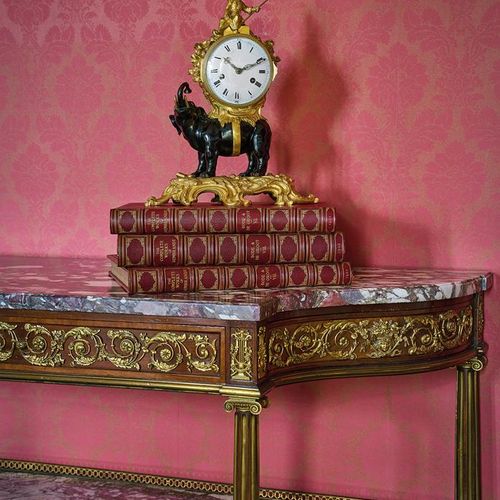 Null A FRENCH LOUIS XV ORMOLU AND PATINATED BRONZE ELEPHANT MANTEL CLOCK AFTER A&hellip;