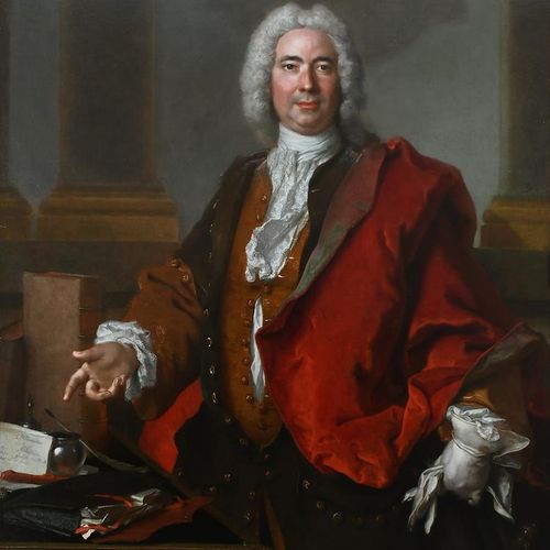 Null PORTRAIT DE MONSIEUR AUBERT PAR NICOLAS DE LARGILLIERE, (FRANÇAIS 1656-1746&hellip;