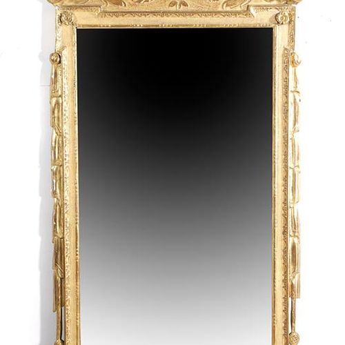 Null A GEORGE II GILTWOOD WALL MIRROR C. 1730-40 the later bevelled, rectangular&hellip;