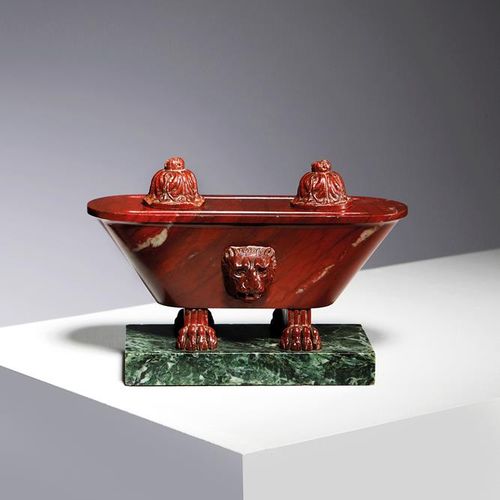 Null AN ITALIAN ROSSO ANTICO GRAND TOUR MARBLE INKWELL AFTER THE ANTIQUE, MID-19&hellip;
