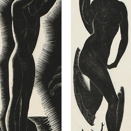 Null ‡Leon Underwood (1890-1975) The Diver; Daphne Two, each signed and dated Le&hellip;