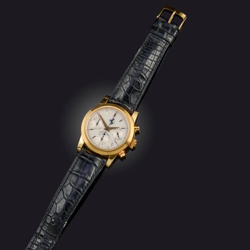 Null Girard Perregaux, montre-bracelet chronographe 'Ferrari' en or pour homme, &hellip;
