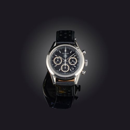 Null TAG Heuer, montre-bracelet chronographe 'Carrera Calibre 17' en acier inoxy&hellip;
