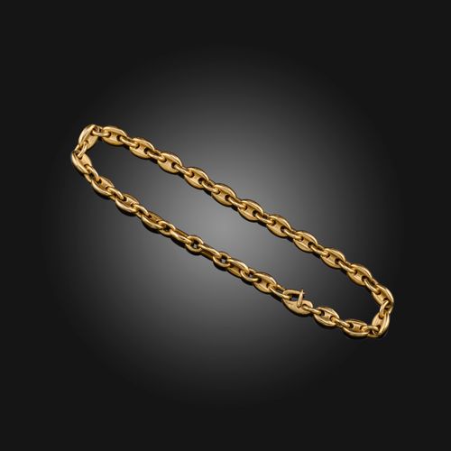 Null Cartier, Goldarmband in Form einer Ankerkette aus 18-karätigem Gold, 
Länge&hellip;