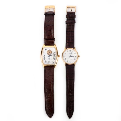 Null Frederique Constant, deux montres-bracelets, un cadran circulaire guilloché&hellip;