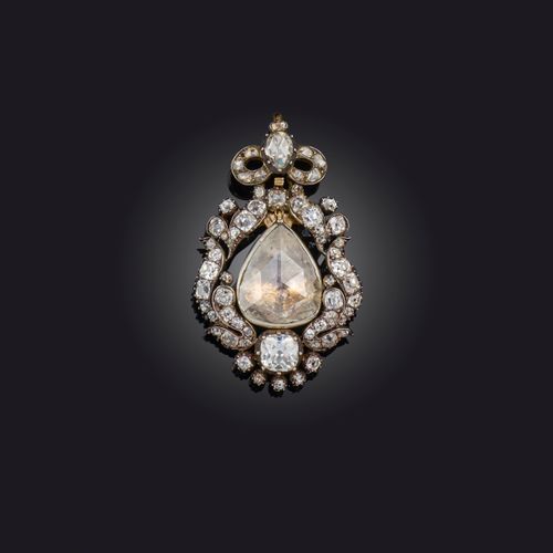 Null Pendentif/broche en diamant, début du 19e siècle et plus tard, conçu comme &hellip;