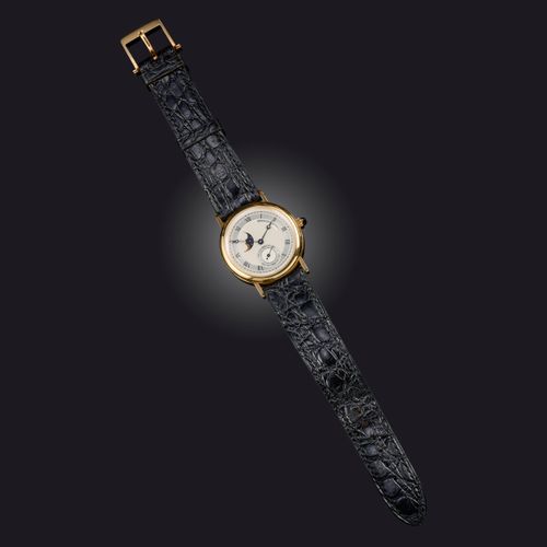 Null Breguet, montre-bracelet 'Classique Moonphase' en or, réf. 3300, cadran arg&hellip;