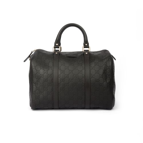 Null Gucci, a small black GG leather Boston duffle

30.5cm wide, 26cm high, 9cm &hellip;