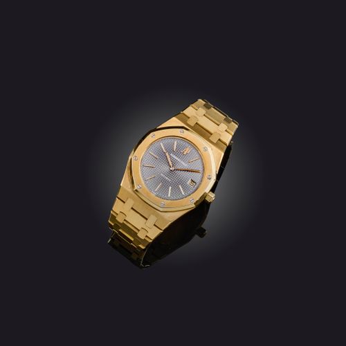 Null Audemars Piguet, a gentleman's 18ct gold 'Royal Oak' wristwatch, no. 96, ci&hellip;