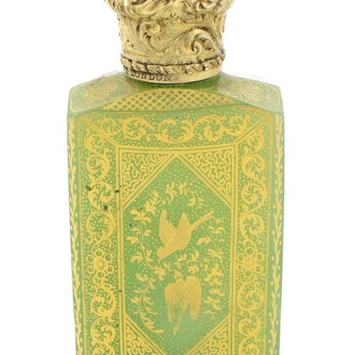 Null A 19th century English opaline glass scent bottle,
the cover marked R.B. Co&hellip;