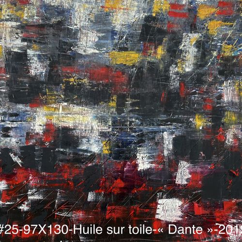 AYBAR Angelo "Dante" Huile sur toile 97 x 130 cm signée par l'artiste. 
 
Frais &hellip;