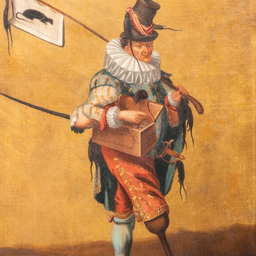 French school, after Abraham Bosse (1602 1676): 'The ratcatcher', oil on canvas &hellip;