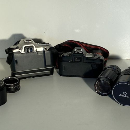 Un lot d'appareils photo Asahi Pentax MZ 24x36 + Winder (28x200) PS 24x36 Obj (3&hellip;