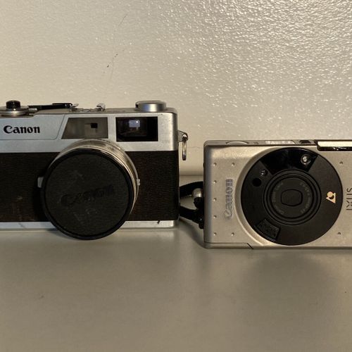 Un lot d'appareils photo Date matic Ixus Z50 Canonet 28 FTB (2,5x28) En l'état, &hellip;