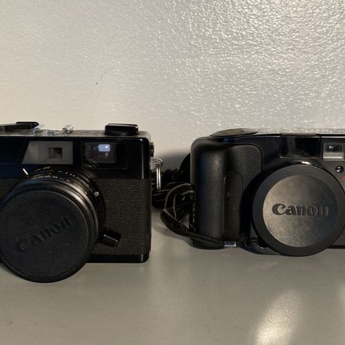 Un lot d'appareils photo CANON Ixus M1 Prima zoom shoot G3QL Canon 110E En l'éta&hellip;