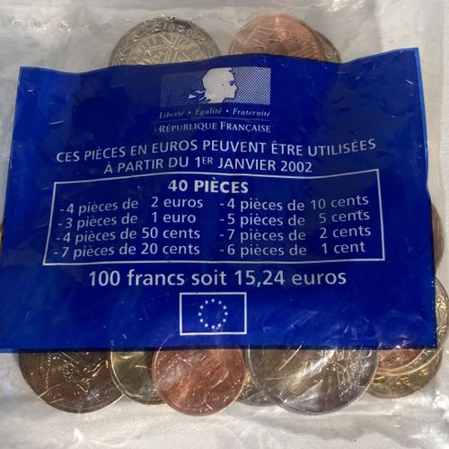 Le kit des premiers euros !!! 1 sachet numéroté de 40 pièces : 4 pièces de 5 eur&hellip;