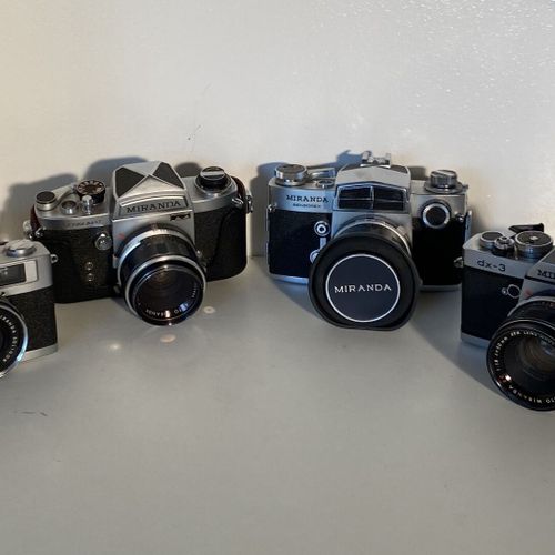 Un lot d'appareils photo Miranda DX3 (1,8/50) Sensorex (1,4/50) Sensomat (1,8/50&hellip;