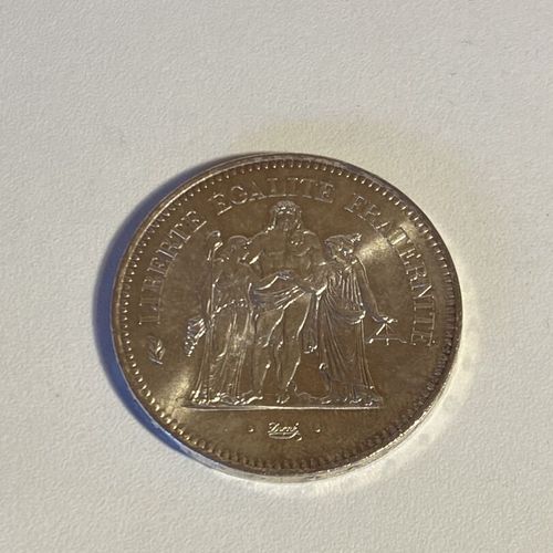 1 Pièce de 50 francs Argent République Française De 1977 État d'occasion Mise à &hellip;