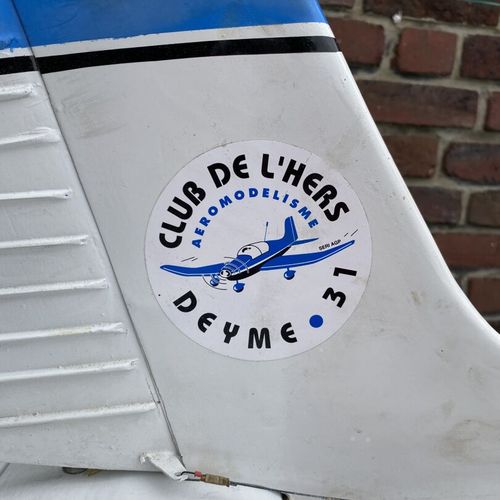AVION DE MODELISME RALLY F BOTD bleu et blanc Rallye Commodore 180 Club de l'Her&hellip;