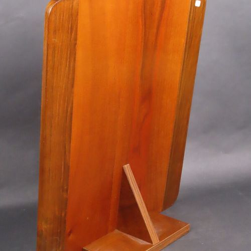 Null Miroir à poser en bois. Travail des années 70 ( 55 x 47 cm)