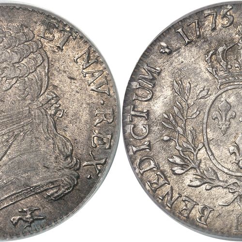 CAPÉTIENS Louis XVI (1774-1792). Écu aux rameaux d’olivier 1775, D, Lyon.
PCGS M&hellip;