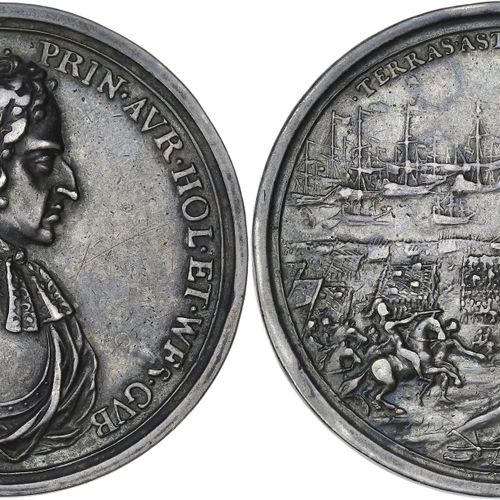 Null PAYS-BAS
Guillaume III d’Orange-Nassau, stathouder (1672-1702). Médaille co&hellip;