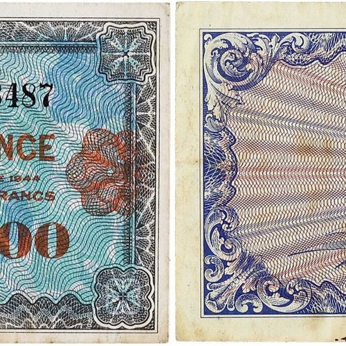 Null FRANKREICH
1000 Francs Frankreich Typ 4. Juni 1945. P.125a - VF27.01.
Vorha&hellip;