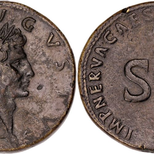 Null ROMAN EMPIRE
Nerva (96-98). Sesterce of restitution, the divine Augustus 98&hellip;