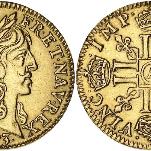 Null FRANCIA / CAPETOS
Luis XIII (1610-1643). Medio Luis de oro de 1643, A, Parí&hellip;