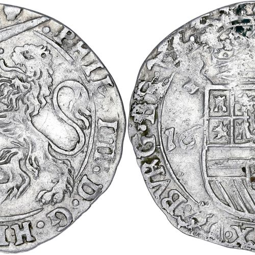 Null 比利时
布拉班特（公国），菲利普四世（1621-1665）。埃斯卡林1645，安特卫普。HV.648.AN; 银 - 4,84 g - 28 mm -&hellip;