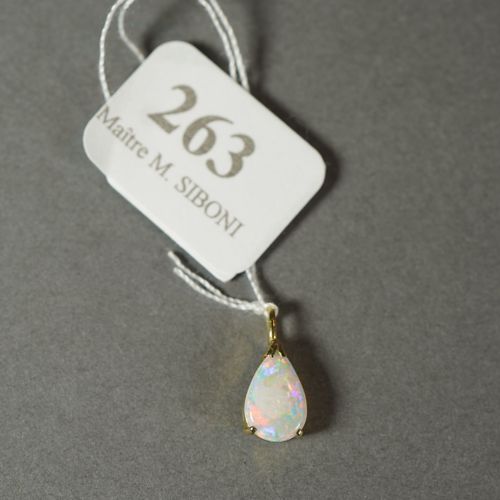 Null 263- Pendentif en or serti d'une opale

Pds : 0,50 g