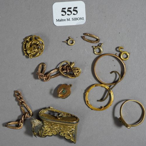 Null 555- Lot de débris d'or Pds : 13 g
