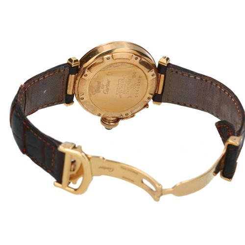 Null Montre-bracelet automatique Pasha de Cartier en or 18 carats avec bracelet &hellip;