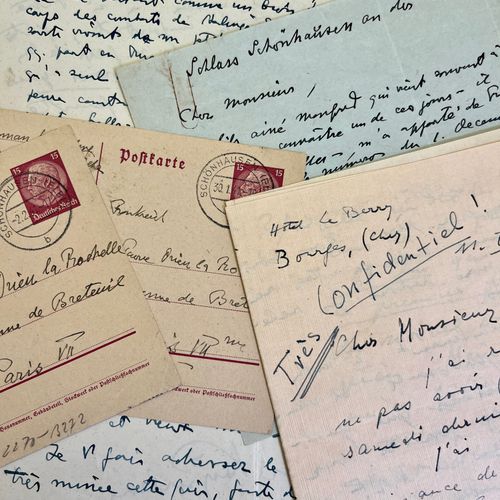 KEYSERLING Graf Herman 4 lettres autographes signées et datées de janvier 1941 à&hellip;