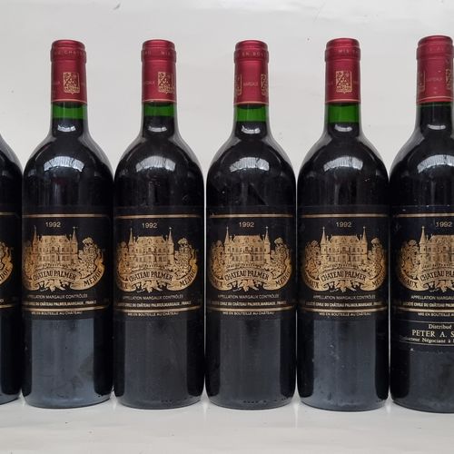 Null 6 B CHÂTEAU PALMER 1992 GCC3 Margaux (quelques marques sur 1 étiquette sino&hellip;