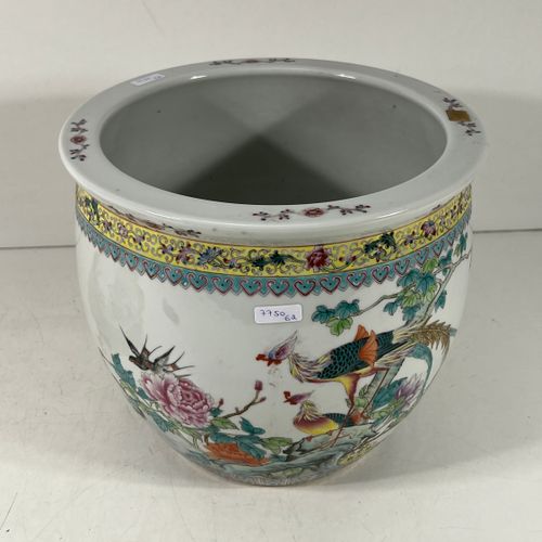 Null Cache-pot en porcelaine de Chine 20e (H23cm)