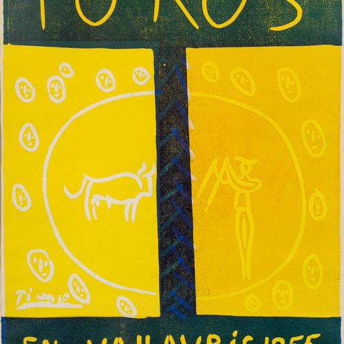 Pablo Picasso 1881–1973 Pablo Picasso 1881–1973 
Toros en Vallauris, 1955
Linols&hellip;