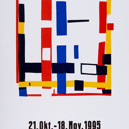 Sammlung von 60 modernen Ausstellungsplakaten. Von 1971 bis 1997. Verschiedene T&hellip;