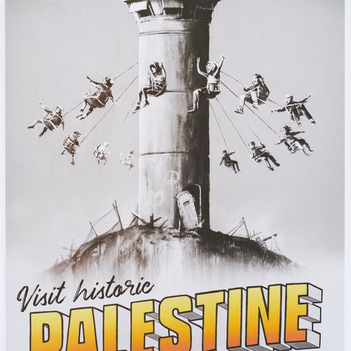 Banksy Visit historic Palestine. 2018. Farboffset auf glattem Papier. Mit dem Or&hellip;