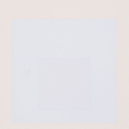 Albers, Josef White line squares. Serigraphie auf chamoisfarbenem Papier. 12,8 x&hellip;