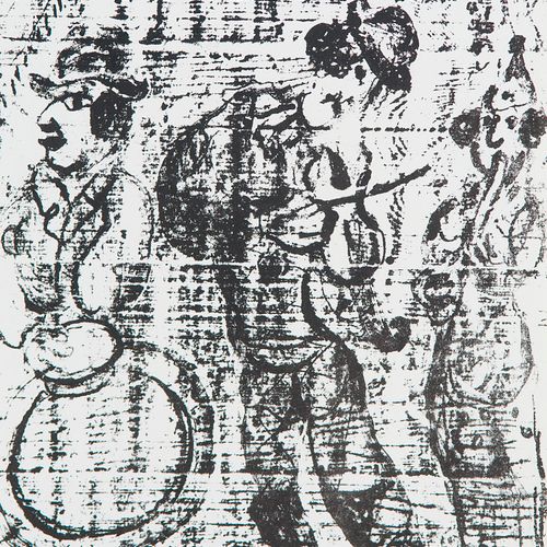 Chagall, Marc Le clown amoureux/Devant le Tableau/Les musiciens vagabonds/Le cou&hellip;