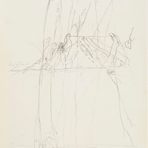 Beuys, Joseph o.T. (Aus: Zeichnungen zu Leonardo Codices Madrid.) Granolithograp&hellip;