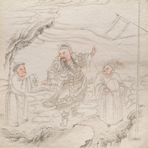Bai Shòu Shèngjì tú (Zeichnung über das Leben der Heiligen oder Spuren der Heili&hellip;