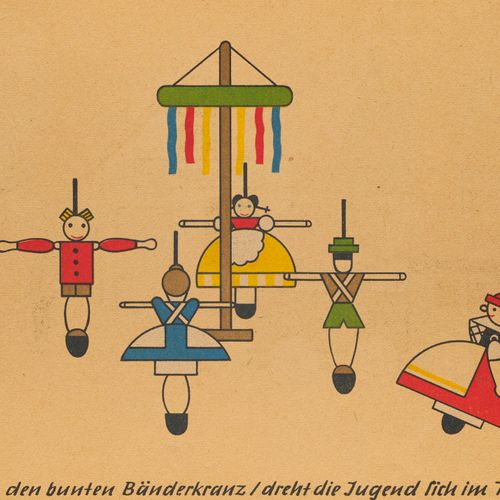 Michel (Hrsg.), Horst Das bunte Spielzeug Dorf. Mit 15 farbigen Illustrationen. &hellip;
