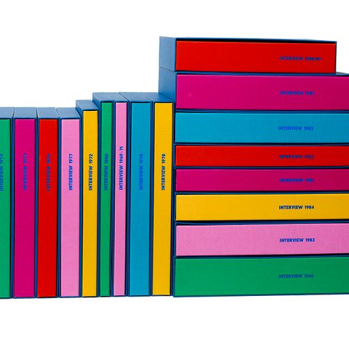 Warhol, Andy Interview. Umfangreiche Sammlung von 159 Einzelheften der ersten ne&hellip;