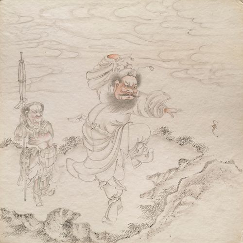 Bai Shòu Shèngjì tú (Zeichnung über das Leben der Heiligen oder Spuren der Heili&hellip;