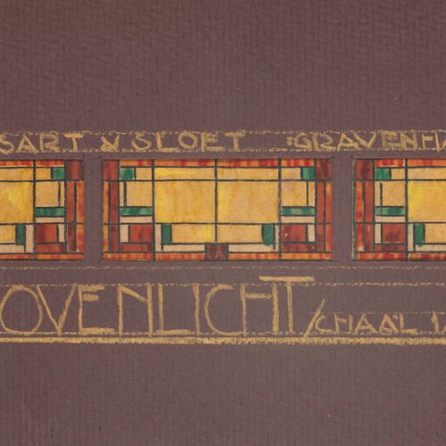 Basart & Sloet Sammlung von 55 Original-Entwürfen für Buntglas-Fenster. Um 1930.&hellip;